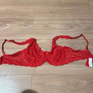 Red Lingerie / Lace Bra Size 36B